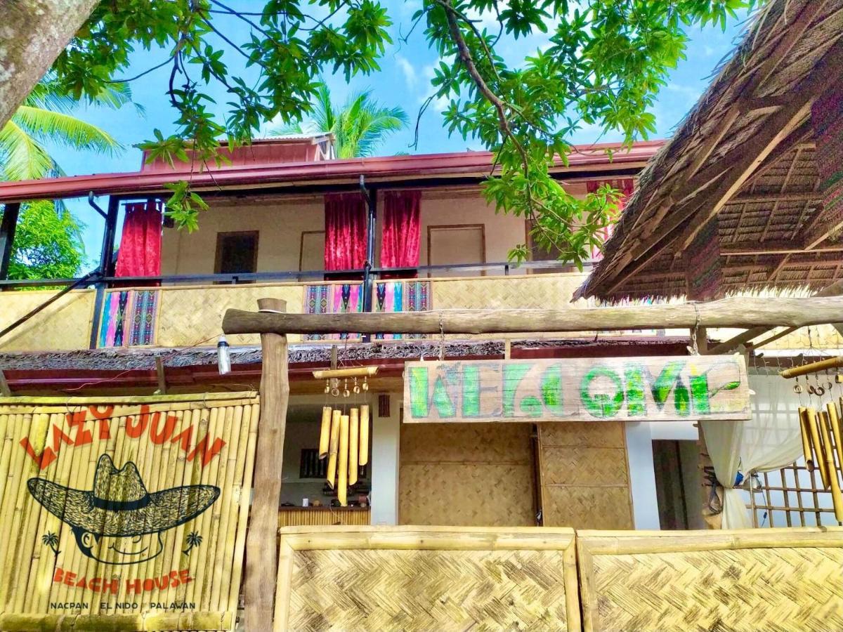 Lazy Juan Beach House Nacpan El Nido Exterior foto